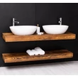 Kép 5/5 - Fenyőfa fürdőszoba polc szett 2db-os PS742 - lavintagehome.hu