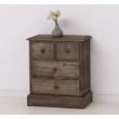 Kép 4/5 - Fenyőfa éjjeliszekrény 4 fiókos - lavintagehome.hu