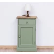 Kép 1/8 - Fenyőfa éjjeliszekrény 1 fiókos, 1 ajtós - lavintagehome.hu