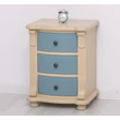 Kép 5/6 - Fenyőfa éjjeliszekrény 3 fiókos, díszes - lavintagehome.hu