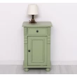 Kép 7/7 - Fenyőfa éjjeliszekrény 1 ajtós, 1 fiókos, díszes - lavintagehome.hu