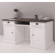 Kép 8/11 - Fenyőfa íróasztal 2 fiókos, 2 ajtós, 1 polcos TOPOAK - lavintagehome.hu