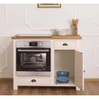 Kép 2/12 - Beépített sütőhöz fenyőfa konyhaszekrény - lavintagehome.hu