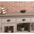 Kép 3/14 - Fenyőfa konyhasziget 6 fiókos, 4 üvegajtós - lavintagehome.hu