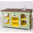 Kép 5/19 - Fenyőfa konyhasziget bortartóval - lavintagehome.hu
