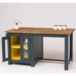 Kép 7/22 - Fenyőfa konyhasziget üvegajtós - lavintagehome.hu