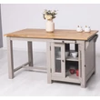 Kép 15/22 - Fenyőfa konyhasziget üvegajtós - lavintagehome.hu