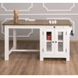 Kép 1/22 - Fenyőfa konyhasziget üvegajtós - lavintagehome.hu