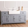 Kép 2/10 - Fenyőfa konyhaszekrény 2 fiókos, 4 ajtós - lavintagehome.hu