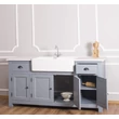 Kép 4/10 - Fenyőfa konyhaszekrény 2 fiókos, 4 ajtós - lavintagehome.hu