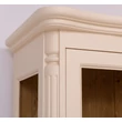 Kép 2/10 - Shabby Chic fenyőfa vitrin 2 üvegajtós  - lavintagehome.hu
