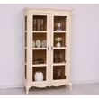 Kép 3/10 - Shabby Chic fenyőfa vitrin 2 üvegajtós  - lavintagehome.hu