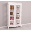 Kép 6/10 - Shabby Chic fenyőfa vitrin 2 üvegajtós  - lavintagehome.hu