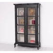 Kép 7/10 - Shabby Chic fenyőfa vitrin 2 üvegajtós  - lavintagehome.hu
