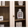 Kép 5/8 - Fenyőfa vitrin üvegajtós, 2 fiókos - lavintagehome.hu