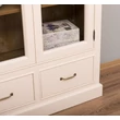 Kép 6/8 - Fenyőfa vitrin üvegajtós, 2 fiókos - lavintagehome.hu