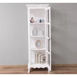 Kép 2/7 - Shabby Chic fenyőfa üvegajtós vitrin - lavintagehome.hu