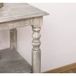 Kép 2/7 - Fenyőfa konzolasztal 1 polcos, esztergált lábakkal - lavintagehome.hu