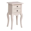 Kép 1/11 - Fenyőfa konzolasztal 2 fiókos, hajlított lábbal - lavintagehome.hu
