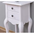 Kép 6/11 - Fenyőfa konzolasztal 2 fiókos, hajlított lábbal - lavintagehome.hu