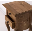 Kép 8/11 - Fenyőfa konzolasztal 2 fiókos, hajlított lábbal - lavintagehome.hu