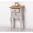 Kép 10/11 - Fenyőfa konzolasztal 2 fiókos, hajlított lábbal - lavintagehome.hu