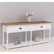 Kép 1/17 - Fenyőfa konzolasztal 2 fiókos - lavintagehome.hu
