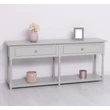 Kép 8/17 - Fenyőfa konzolasztal 2 fiókos - lavintagehome.hu