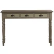 Kép 13/18 - Fenyőfa konzolasztal 3 fiókos, esztergált lábakkal TOPOAK - lavintagehome.hu