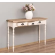 Kép 14/18 - Fenyőfa konzolasztal 3 fiókos, esztergált lábakkal TOPOAK - lavintagehome.hu