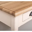 Kép 17/18 - Fenyőfa konzolasztal 3 fiókos, esztergált lábakkal TOPOAK - lavintagehome.hu
