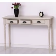 Kép 2/18 - Fenyőfa konzolasztal 3 fiókos, esztergált lábakkal - lavintagehome.hu