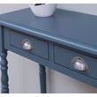 Kép 8/18 - Fenyőfa konzolasztal 3 fiókos, esztergált lábakkal - lavintagehome.hu
