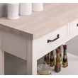 Kép 3/5 - Fenyő konzolasztal tölgy asztallap 2fiókos, 1polcos-lavintagehome.hu