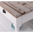 Kép 2/8 - Fenyő konzolasztal 3fiók, 2polc, esztergált lábbal - lavintagehome.hu