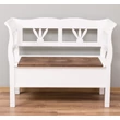 Kép 1/4 - Kétszemélyes fenyőfa pad tölgyfa ülőlappal - lavintagehome.hu