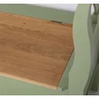 Kép 15/20 - Háromszemélyes fenyőfa pad tölgyfa ülőlappal - lavintagehome.hu