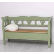 Kép 16/20 - Háromszemélyes fenyőfa pad tölgyfa ülőlappal - lavintagehome.hu