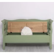 Kép 17/20 - Háromszemélyes fenyőfa pad tölgyfa ülőlappal - lavintagehome.hu