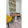 Kép 5/10 - Jersey kerek tölgyfa étkezőasztal fehér lábbal 120 cm raktárról - lavintagehome.hu