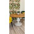 Kép 3/10 - Jersey kerek tölgyfa étkezőasztal fehér lábbal 120 cm raktárról - lavintagehome.hu