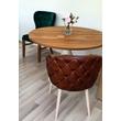Kép 1/10 - Jersey kerek tölgyfa étkezőasztal fehér lábbal 120 cm raktárról - lavintagehome.hu