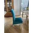 Kép 4/6 - Kiárusítás bükkfa étkezőszék türkizkék 4 db szett - lavintagehome.hu