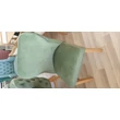 Kép 4/8 - Siena kárpitozott tölgyfa étkezőszék 4db zöld - lavintagehome.hu
