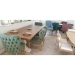 Kép 8/8 - Siena kárpitozott tölgyfa étkezőszék 4db zöld - lavintagehome.hu