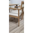Kép 13/14 - Ivy karfás tölgyfa étkezőszék 4db fehér - lavintagehome.hu