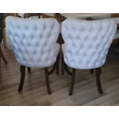 Kép 6/12 - Siena kárpitozott tölgyfa étkezőszék 2db fehér - lavintagehome.hu