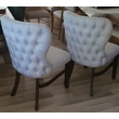 Kép 8/12 - Siena kárpitozott tölgyfa étkezőszék 2db fehér - lavintagehome.hu