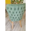 Kép 2/8 - Siena kárpitozott tölgyfa étkezőszék 4db zöld - lavintagehome.hu