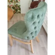Kép 1/8 - Siena kárpitozott tölgyfa étkezőszék 4db zöld - lavintagehome.hu